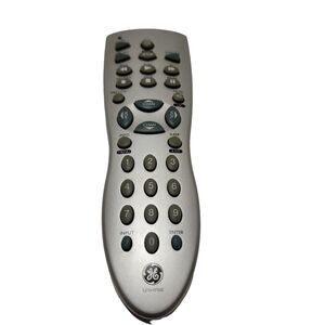 GE Universal Remote Control RM24912 TV DVD Cable or Satellite 3 Device Silver